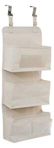 Závěsný organizér na dveře DRESSY+, tekstylny, 32 x 10,5 x 88 cm - béžový
