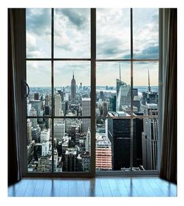 Fototapeta - Pohled z okna na Manhattan 375x250 + zdarma lepidlo