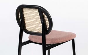 ZUIVER SPIKE NATURAL pultová židle růžová