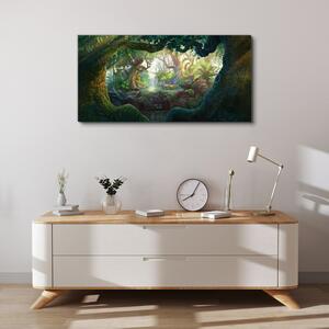 Obraz na plátně Obraz na plátně Fantasy lesní volně žijících živočichů