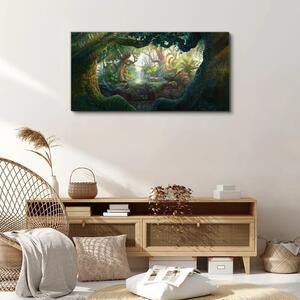 Obraz na plátně Obraz na plátně Fantasy lesní volně žijících živočichů