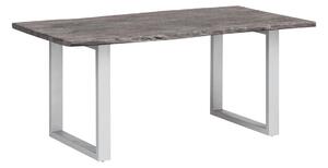 Masivní jídelní stůl Bullwer z akácie, lakovaný, šedý – 230×100 cm