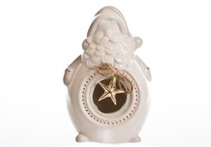Keramický svíticí Santa - 14 cm