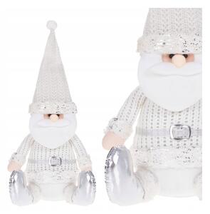 Vánoční Santa Claus 43 cm, bílý