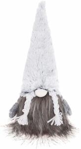 Skřítek GNOM s chlupatou čepicí 30 cm