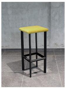 Barová židle čalouněná A11, černá VYBERTE BARVU ČALOUNĚNÍ:: Spirit 105, ZVOLTE VÝŠKU ŽIDLE:: 65 cm
