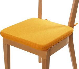 Vesna | Sedák na židli DEKOTEX 40x40x4 cm žlutý