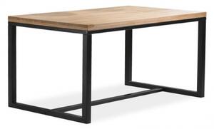 LORENZO DUB masivní stůl černá 150 x 90 CM