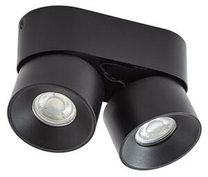 Stropní Lampa PRIOS, Rotari basic, stmívatelné, Černá, Obývací pokoj, Kov, Moderní