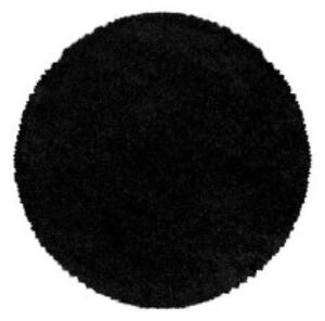 Hans Home | Kusový koberec Sydney Shaggy 3000 black kruh - 120x120 (průměr) kruh