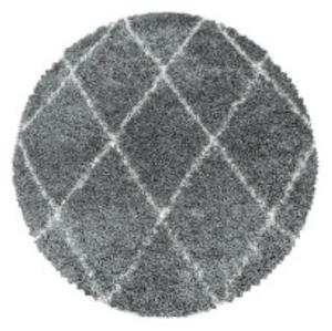 Hans Home | Kusový koberec Alvor Shaggy 3401 grey kruh - 120x120 (průměr) kruh