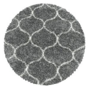 Hans Home | Kusový koberec Salsa Shaggy 3201 grey kruh - 80x80 (průměr) kruh