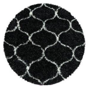 Hans Home | Kusový koberec Salsa Shaggy 3201 anthrazit kruh - 200x200 (průměr) kruh