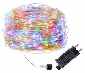 LED řetěz Nano - 20m, 200LED, 8 funkcí, IP44, multicolor