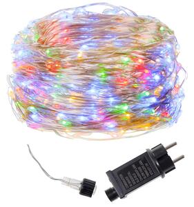 LED řetěz Nano - 10m, 100LED, 8 funkcí, IP44, multicolor