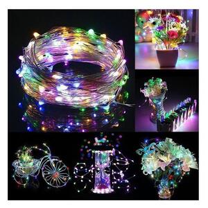 LED řetěz Nano - 20m, 200LED, 8 funkcí, IP44, multicolor
