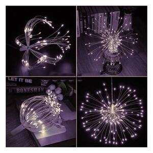 LED Hvězda Supernova - 30cm, 100LED, 8 funkcí, IP44, studená bílá