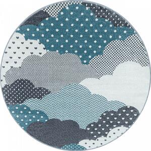 Hans Home | Dětský kusový koberec Bambi 820 blue kruh - 120x120 (průměr) kruh