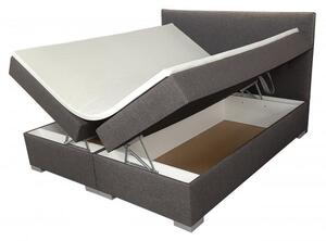 Boxspring sendvičová manželská postel, 200x180, šedá (č.145/čelo zina)
