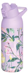 Nerezová sportovní láhev s pítkem Tide, 700ml, Quokka, all over botanic