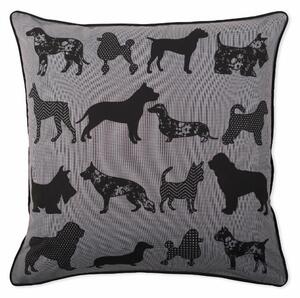 Povlak SMART dogs patch šedočerná 45 x 45 cm