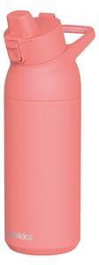 Nerezová sportovní láhev s pítkem Tide, 700ml, Quokka, broskvová