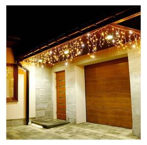 LED krápníky - 14,5m, 300LED, IP44, teplá bílá + záblesky