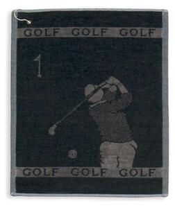 Ručník VELUR GOLF golf černošedá malý ručník 30 x 50 cm
