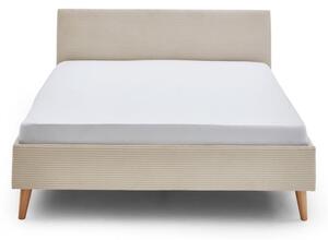 Béžová čalouněná dvoulůžková postel 140x200 cm Wicki - Meise Möbel