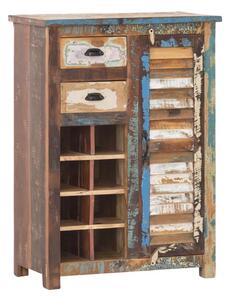 Masivní komoda Wakefield z recyklovaného dřeva, lakovaná, vícebarevná – 77×42×108 cm