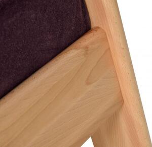 Dřevěná vyvýšená postel se zábranou LIBOR buk, 200x90