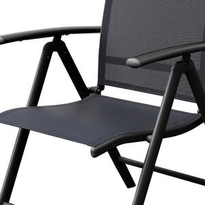Zahradní židle Conrado 1 + 1 ZDARMA, černá