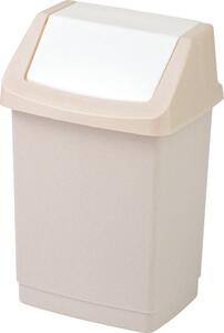 Béžový plastový odpadkový koš 50 l Click-It – Curver