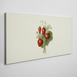Obraz na plátně Obraz na plátně Ovoce jahodové listy