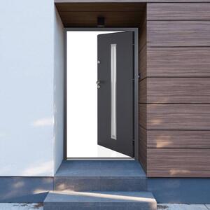 Vchodové dveře antracitové 110 x 207,5 cm hliník