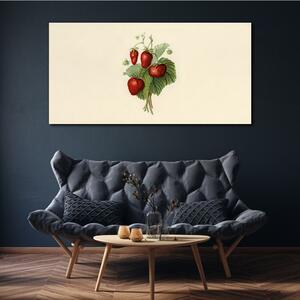 Obraz na plátně Obraz na plátně Ovoce jahodové listy