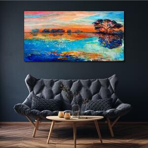 Obraz na plátně Obraz na plátně Vodní strom Sunset