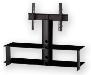 TV stolek se stojanem SONOROUS PL 2000 (černé sklo + černé alu)