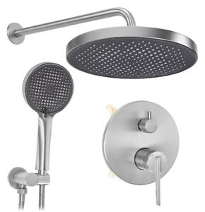 Rea, Podomítková sprchová souprava Rea Grace Brush Nickel + BOX, REA-P4404