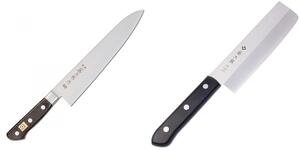 Japonský šéfkuchařský nůž Tojiro Western 300mm + Japonský Nakiri nůž Tojiro Western 165mm
