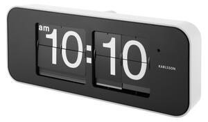 Designové nástěnné/stolní překlápěcí hodiny 5999WH Karlsson 40cm