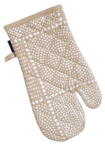 Chňapka RUKAVICE DEKORO patch béžovobílá 14 x 31 cm