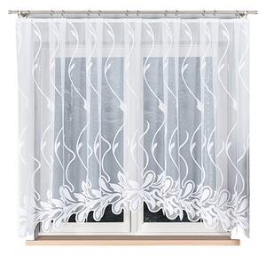 Bílá žakárová záclona ALINA 320x160 cm