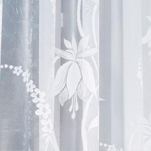 Bílá žakárová záclona ANETA 310x160 cm