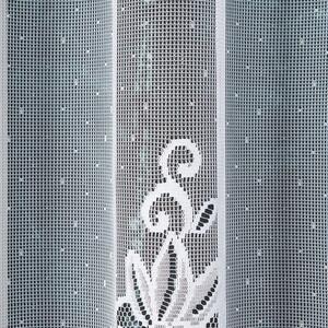Bílá žakárová záclona BERENIKA 300x160 cm