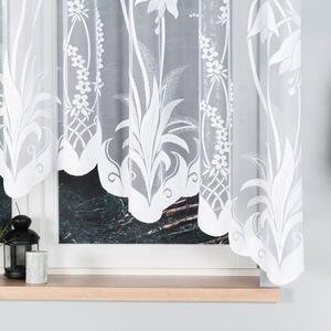 Bílá žakárová záclona ANETA 310x160 cm