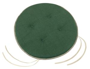 BELLATEX Sedák LADA kulatý hladký tmavě zelená Uni průměr 40 cm, výška puru 3 cm