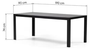 Hector Zahradní stůl RILLO 190 cm černý