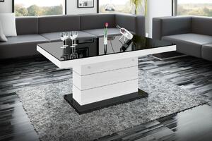 Hubertus Konferenční stolek MATERA LUXURY Barva: šedá/bílá