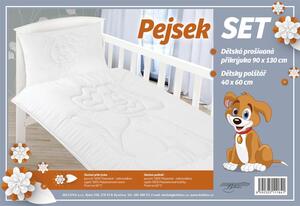 BELLATEX SET PEJSEK - dětský 90x135 cm + 40x60 cm Pejsek prošev bílá 90x135 cm , 40x60 cm